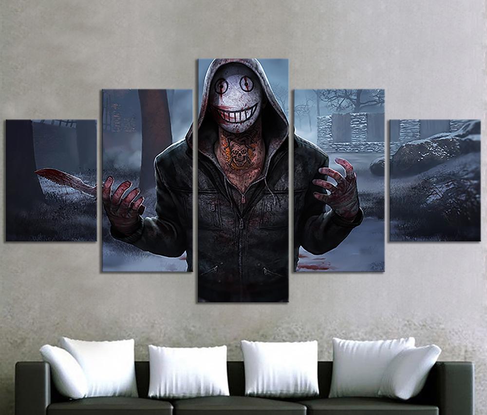 No Framed 5 Panel The Legion Dead By Daylight Games HD Wall Art Canvas Posters Pictures Paintings Home Decor for Living Room