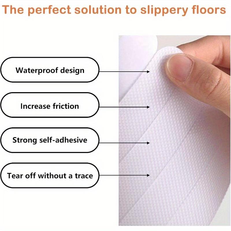 1/3 Pack Stair Steps Anti-slip Rubber Bathroom Bathtub Transparent Non-slip Stickers with Bathroom Shower Anti-slip Strip