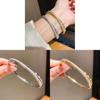 Geometric Zircon Cross Cuff Bracelet In 18k Gold Plating For Women