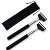2PCS Back Extendable Scratchers Stainless Steel Telescopic Scratching Massager Extendable Telescoping Anti-itch Tool Relax Back