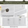 Sideboard Kommode mit 4 Türen und 2 Schubladen, moderner Buffetschrank mit viel Stauraum, Verstellbares Regal