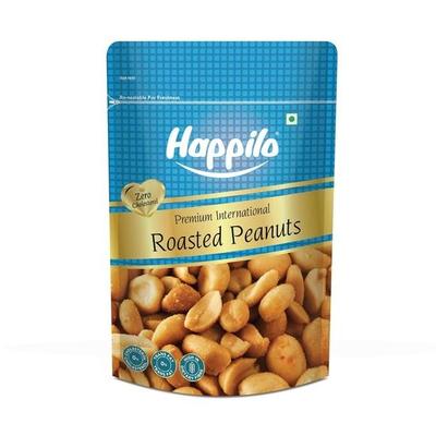 Happilo Premium Geröstete Erdnüsse 160g, Reich an Protein, Ballaststoffen und essentiellen Nährstoffen, Vollwertiger Snack, Reicher Geschmack