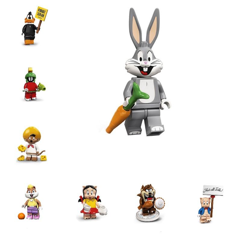 Cartoon Building Blocks Toy Diy Assembly Toy For Kids Plastic Material Abs Type 50-100 Pieces 4.5cm Height Lightweight Characters)