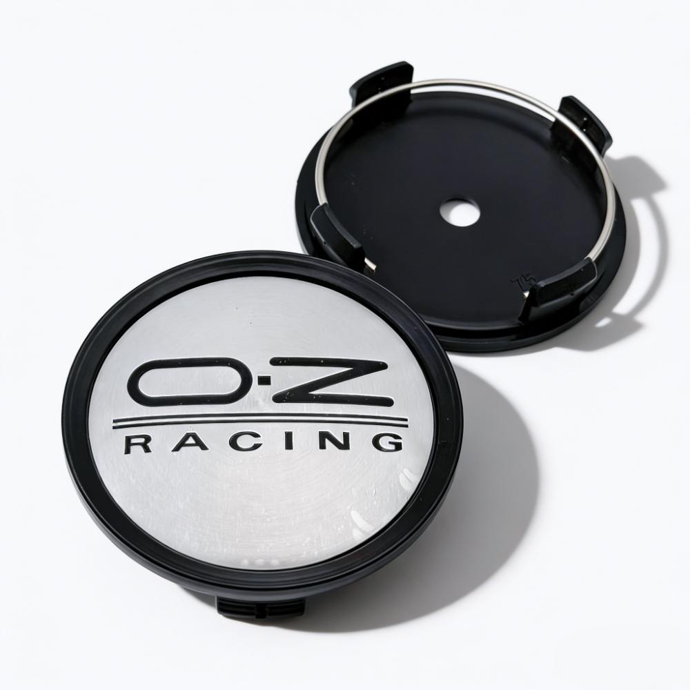 4 Stück O.Z OZ Racing Logo Emblem Auto Radnabendeckel O.D. 75MM 70MM Räder Radkappe Felge Radnabendeckel Staubschutz Ersatz Auto Zubehör