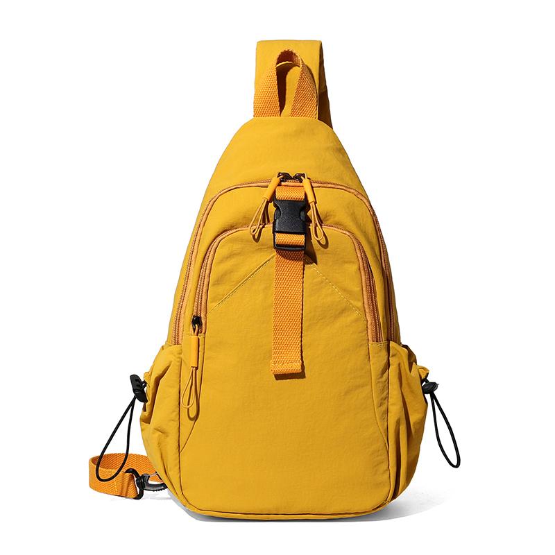 Chest Bag Women's Multifunctional Shoulder Crossbody Bag Lightweight Water-repellent Nylon Bag