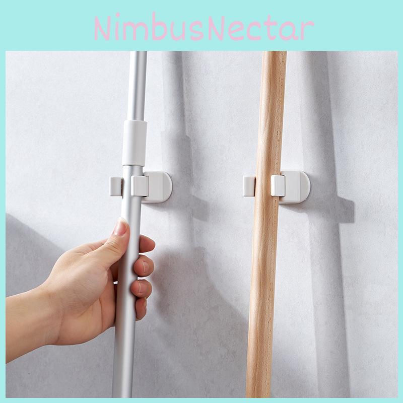 Holder Wall Broom Mount Adhesive Hooks For Home Bathroom Tools Organization