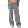Women's High Waisted Wide Legs Pants Casual Drawstring Pants  Joggers With Pockets