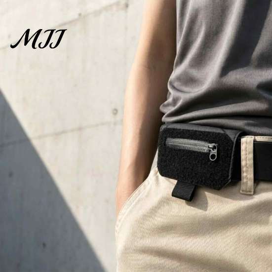 Compact Belt Bag EDC Pouch for Men Women, Waist Pack with Small Travel Loop, Storage Outdoor, Camping, Hiking