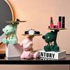 Kawaii Geometric Butterfly Bear Tray Living Room Desktop Decoration Candy Miscellaneous Storage Tray Home Decoration