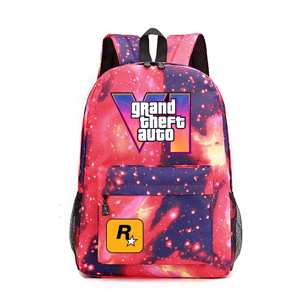 Anime Game Merchandise Grand Theft Auto Schooltas Oxford Stof Rugzak Student Rugzak