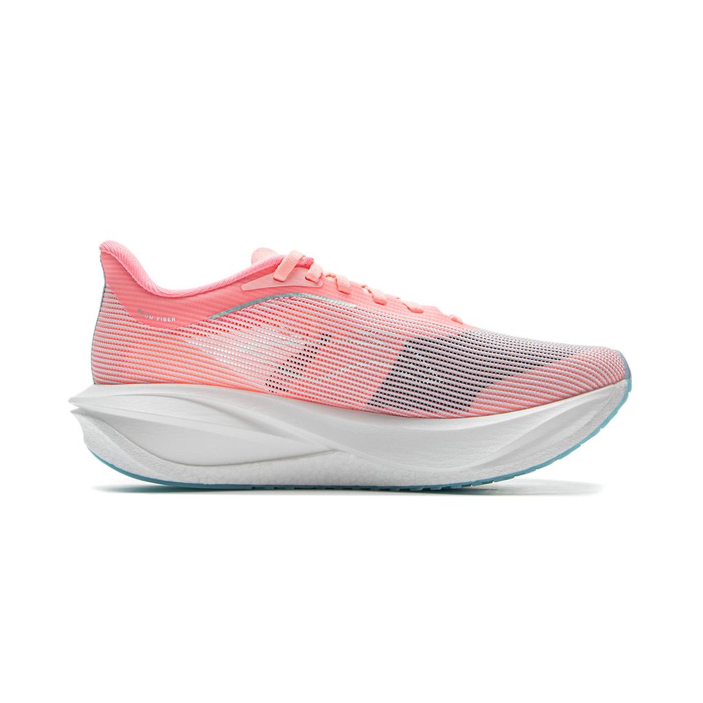 Li Ning Feidian 5 Challenger Ultra Light Technology Carbon Plate Running Shoes Women Running Shoes Fluorescent-Soft-Pink ARMV002-13