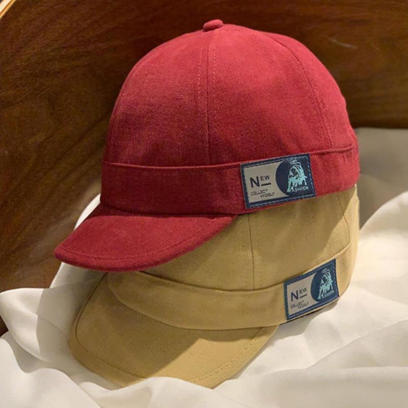 Japanese-Style Short-Brim Baseball Cap Summer Street Hip-Hop Versatile Cloth Label Cap For Casual Wear