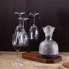 Wine Glass Storage Solution Wine Glass Rack With Decanter Tray Desktop Goblet Drying Rack for Home Kitchen Restaurant