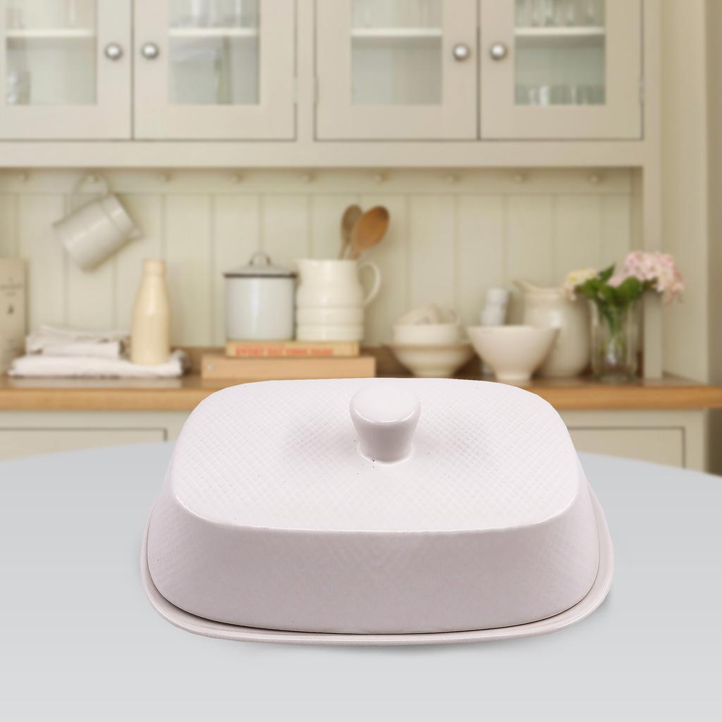 Ceramiczna maselniczka maselnica na masło MAESTRO WHITE MR-20002-45