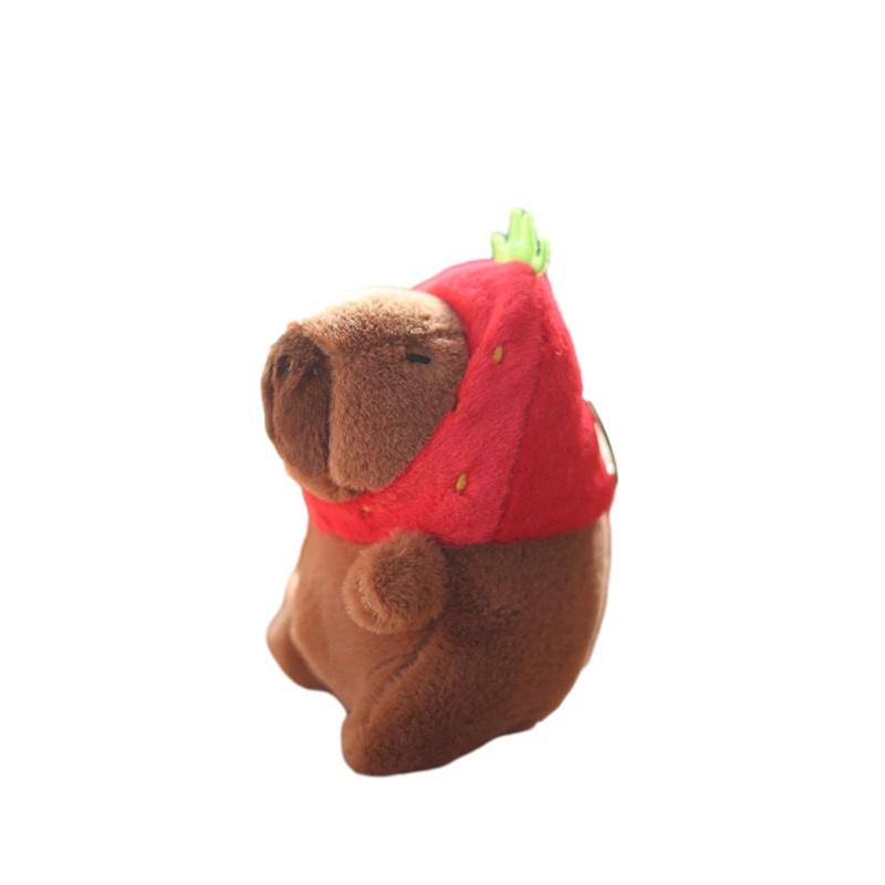 Cute Plush Capybara Keychain Pendant Toy Bag Decoration Doll