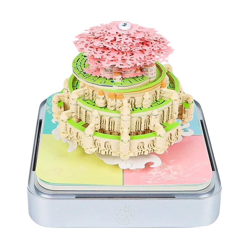3D Stereoscopic Sticky Note Sculpture 2026 Calendar: Creative Tear-off Convenience Pad and Desktop Ornament