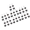 20pcs Furniture Leveler with T Nuts Anti Slip Rubber Pad Adjustable Furniture Leveling Feet for Desk
