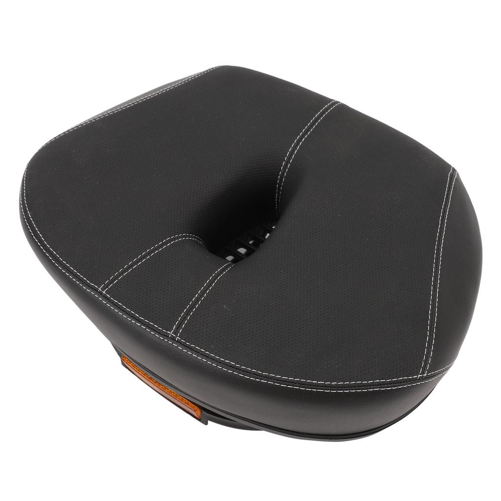 Noseless Bike Seat Wide Bike Saddle Replacement Thickened Hollow Breathable Shock Absorbing City Mountain Bike Seat