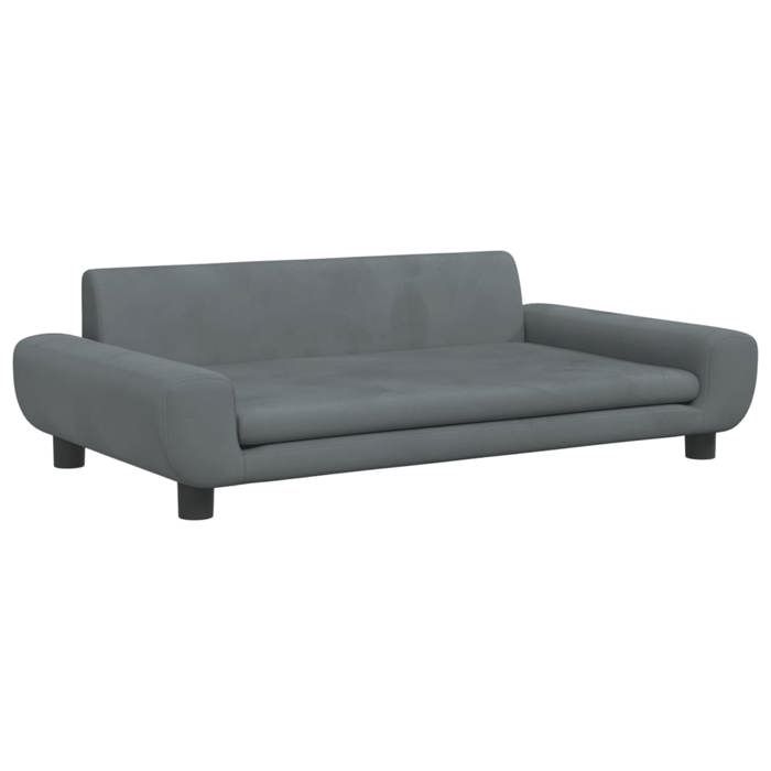 VidaXL Children's Sofa Dark Grey 100x54x33 Cm Velvet, Mini Sofa, Mini Sofa Chair, Mini Sofa for Children, 3196381