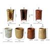 Bamboo Woven Cup Holder Rack Retro Tea Cup Storage Box Convenient Paper Cup Dispenser  Tea Ceremony