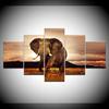 Elephant HD Wallpapers 5 piece Wallpapers modern Modular Poster art Canvas painting for Living Room Home Decor