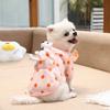 Autumn and Winter Pet Dog Dog Cat Cute Pocket White Bear Polka Dot Clothes Teddy Bear Magic Fight Clothing Supplies