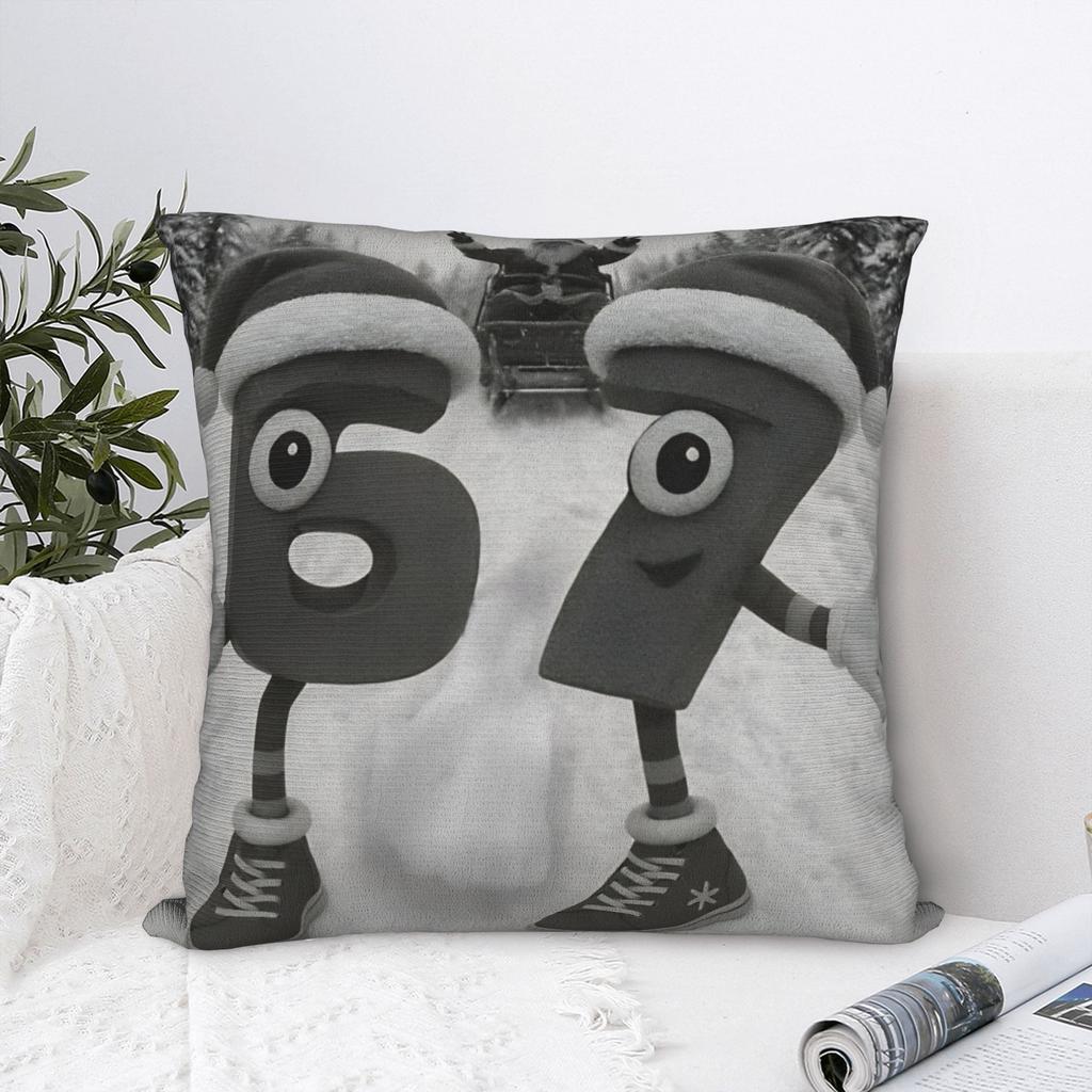 Decorative Pillow Cover 67 Six Seven 6-7 Funny Meme Italian Brainrot  Merch Home Throw Pillow Case Cover Zippered Multiple Sizes