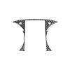 For Mercedes Benz C Class W205 2015-2021 Carbon Fiber Car Instrument Speedometer Decorative Frame Stickers Cover Car Accessories