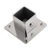 Flange di Montaggio Quadrate Moderne in Acciaio Inossidabile con Base Spessa per Organizzatori per Armadi e Scaffali Espositivi