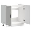 vidaXL Spülenunterschrank Porto Hochglanz-Weiß 80x46x81,5 cm