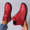 Fashion Women Boots Fashion Handmade Cotton Shoes Women Luxury Casual Thickened Warm Mom Shoes Solid Soft Comfortable Flat Ankle Boots