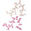 1.8M Hanging Faux Pink Flower Decor with Remote with 100 LED String Lights Cherry Blossom Flower Garland for Wedding Party Decor