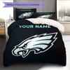 Custom Name,Philadelphia Eagles Pattern Bedding Home Decoration Birthday Gift ( 1 Duvet Cover + 2 Pillowcase, Without Core),fan Merchandise.