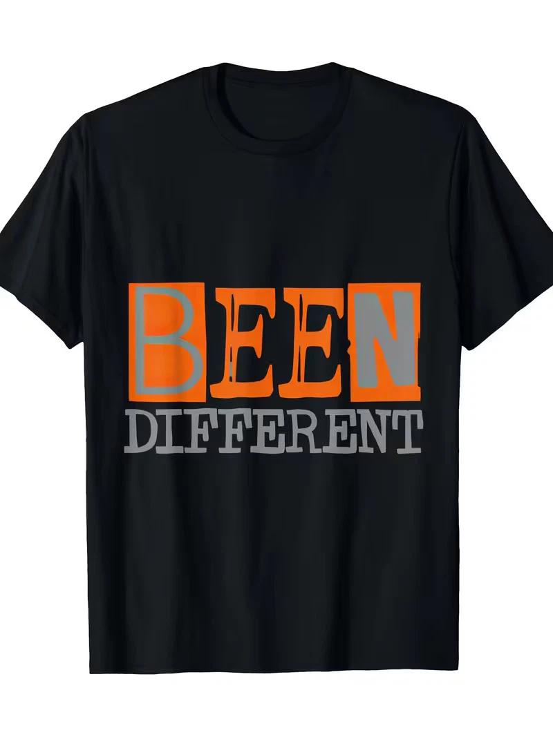 Been Different Olive Army Solar Orange Color Match T-Shirt, Men s T-Shirt, 220g L