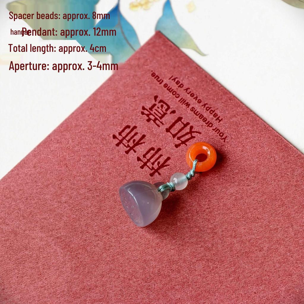 Southern Red Agate & Hetian Jade Beaded Bracelet with Pendant