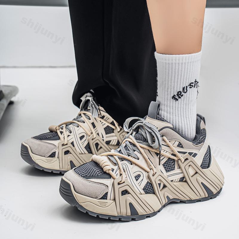 Fashion 2025 Mew Men's Shoes Spring Breathable Casual Sports Shoes Versatile Thick Soled Height Increasing Lightweight Platform sneakers