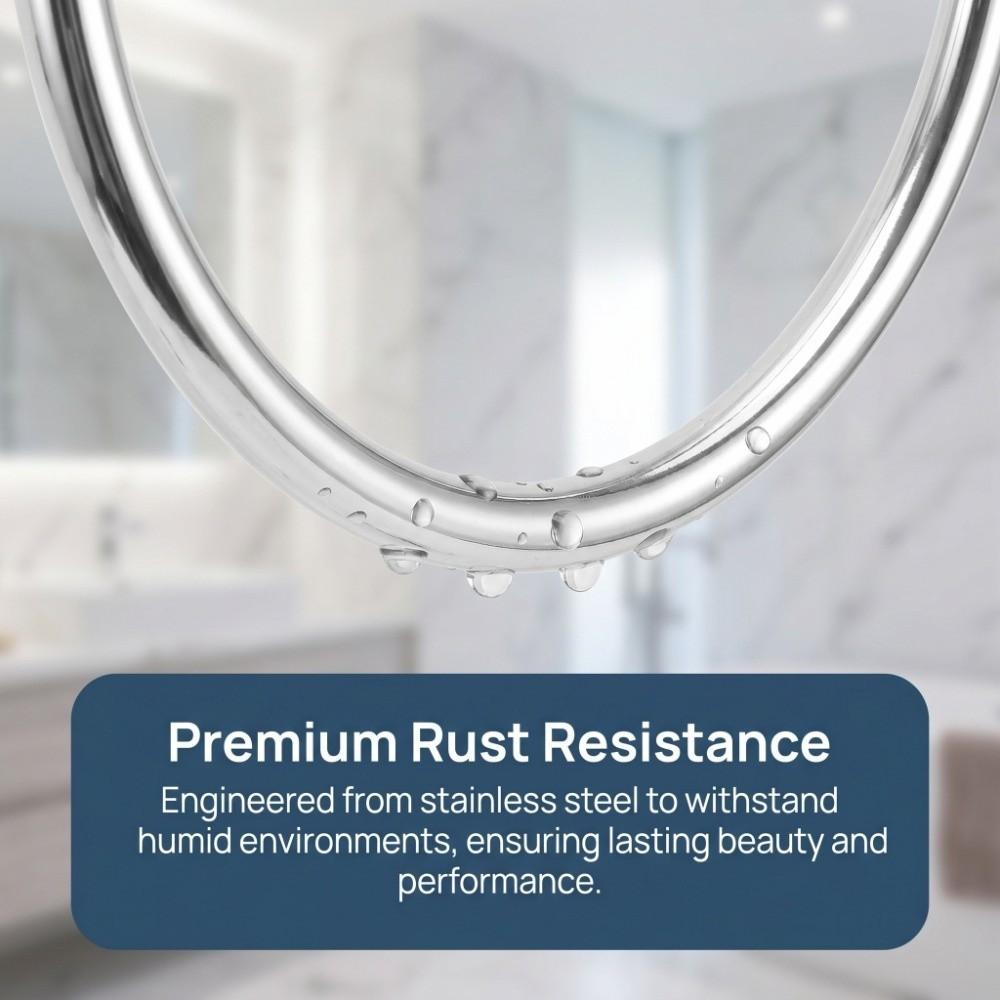 Stainless Steel Towel Ring Rustproof Towel Rack Modern Hand Towel Ring  Space Saving