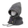 Women's Winter Anti-Cold Thermal Knitted Hat with Outdoor One-Piece Neck Cover and Scarf