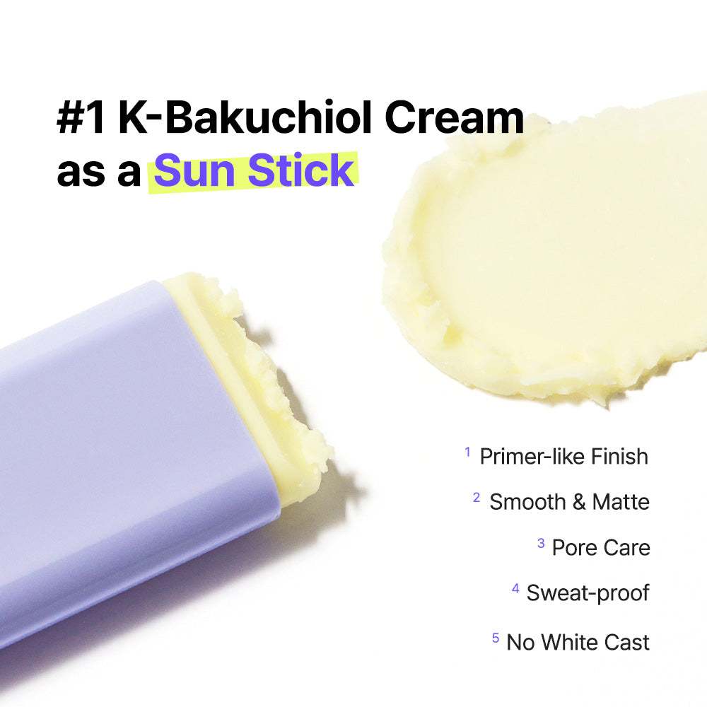 BY WISHTREND  Pore Smoothing Bakuchiol Sun Stick 18g SPF50+ PA++++