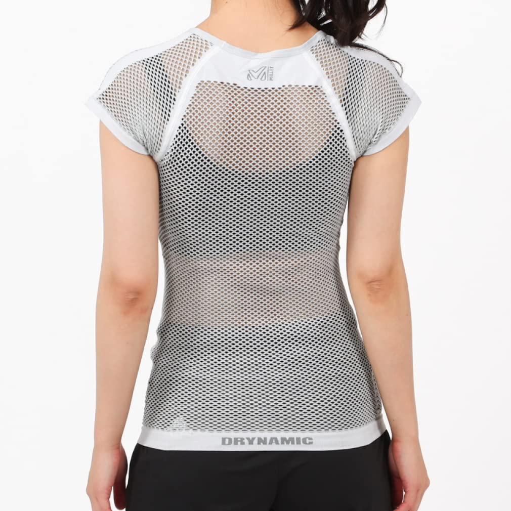 Millet Drynamic Mesh Short Sleeve Size S Women's Underwear, MIV01708, Black-Noir,