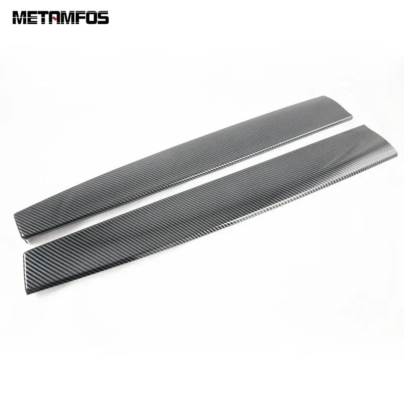 For Tesla Model Y 2024 Carbon Fiber Center Console Dashboard Panel Strip Molding Trim Interior Accessories