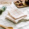 B-PLAID Lattice Handkerchiefs, Set of 3, Made In Japan, Approximately 48 X 48 Cm, Large Size, 100% Cotton, Checkered Pattern, Kitchen Cloths,