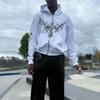 Europäischer und amerikanischer Herbst/Winter Y2K Gothic Street bedruckter Hoodie