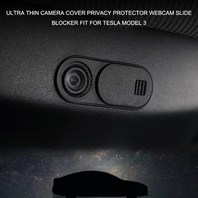 Cubierta para cámara web, cubierta protectora de privacidad deslizante ultrafina para computadora portátil Tesla Model 3