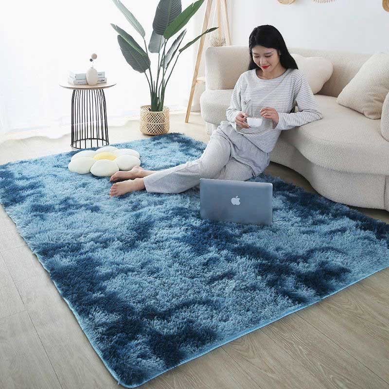 Fluffy Large Carpet Living Room Plush Lounge Rug in The Bedroom Floor Mat Soft Velvet Carpets For Children Kids Decoration