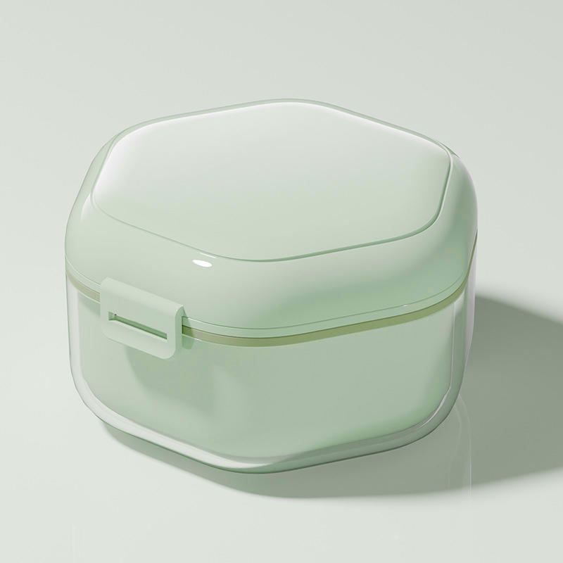 1pc Orthodontic Retainer Braces Storage Box Invisible Braces Storage Box Portable Dentures Cleaning Box Braces Storage Container