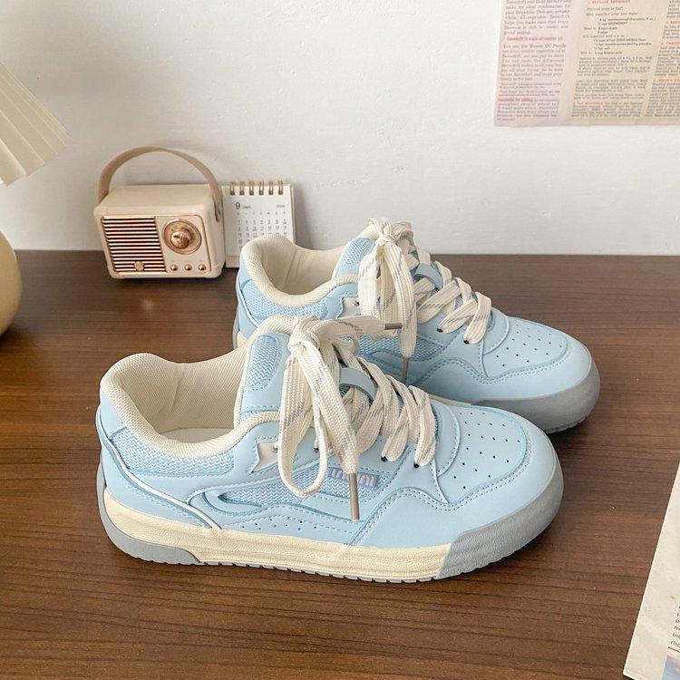 

Туфли на толстой подошве женские маленькие белые туфли трендовые новые осенние нишевые универсальные спортивные и повседневные туфли-хлебцы 40 синий