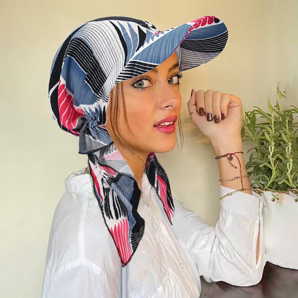 Cappello parasole in poliestere per donna, estivo, protezione UV, alla moda, pieghevole, copricapo