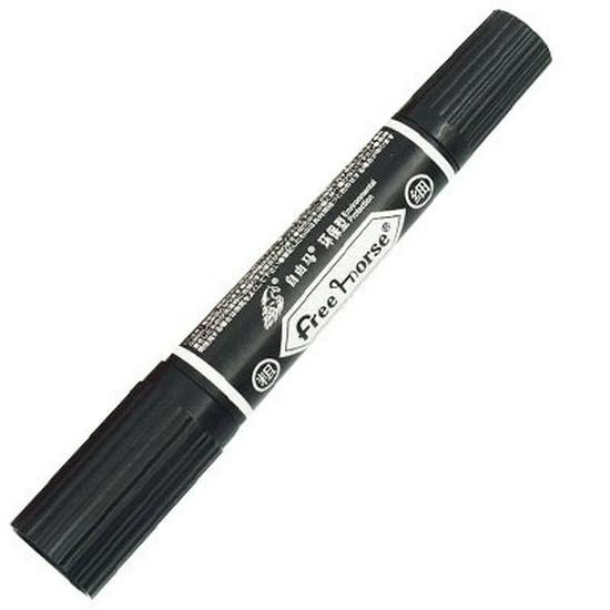 Dual-Tip Non-Erasable Large Head Oil-Based Marker Pen