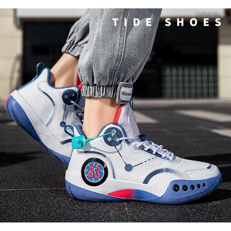 Basketballschuhe Herren Hoher Schaft Atmungsaktiv Anti-Rutsch Verschleißfest Stoßdämpfend Studenten Sportschuhe